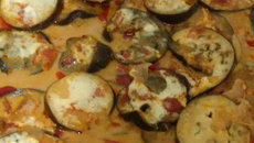 Berinjela assada leve