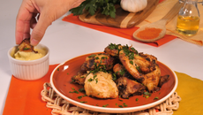 Frango frito na panela de pressão 