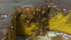 Bolo de cenoura e banana