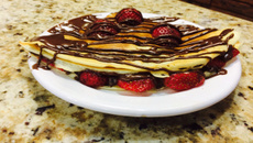 Crepe francês doce