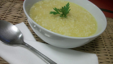Sopa creme de mandioquinha
