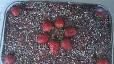 Bolo prestígio sem leite