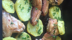 Frango à passarinho no forno