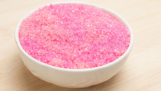 Glitter comestível caseiro