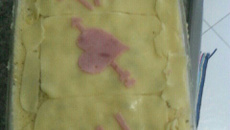 Escondidinho de aipim queijo e presunto