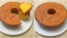 Broa de fubá no liquidificador