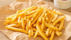 Batata frita crocante por fora e cremosa por dentro