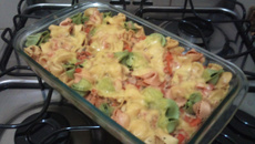 Macarrão marguerita de forno