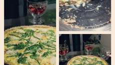 Quiche integral de ricota e brócolis