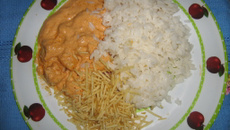 Estrogonofe de frango da Lidianne para 1 pessoa