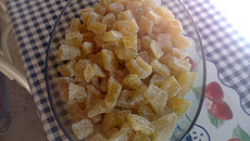 Doce de mamão cristalizado