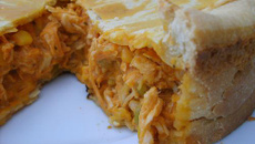 Torta de frango cremosa da Aline