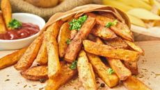 Batata frita temperada