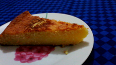 Sobremesa  de abacaxi com coco