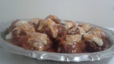 Almôndegas recheadas