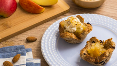 Conserva de maçã com iogurte e ricota