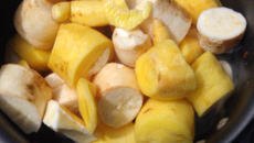 Carne seca com mandioca