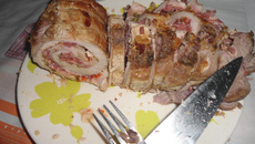 Lombo de porco recheado