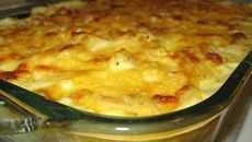 Frango gratinado com creme de milho
