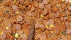 Cachorro-quente com bacon da Cris