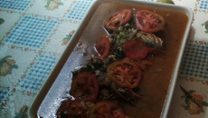 Sardinhas escabeche na pressão