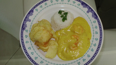 Bobó de camarão com batata baroa