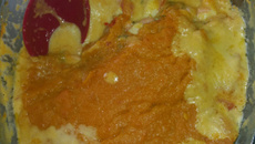 Escondidinho de camarão com abóbora