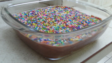 Pavê brigadeiro com pão de forma