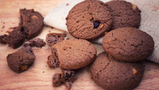 Biscoitos de aveia e chocolate