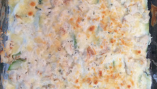 Lasanha de abobrinha com molho branco