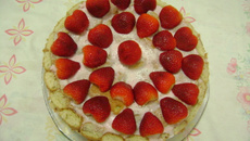 Charlote de morangos