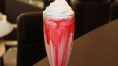 Milkshake de morango do Walter de Fringe