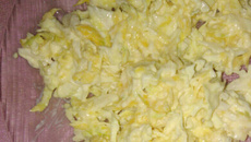 Salada de repolho com manga