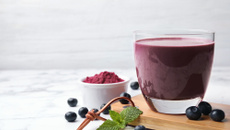 Batida de açaí com banana