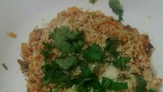 Risoto fácil de camarão