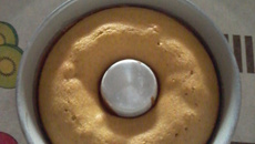 Mini bolo integral de cenoura