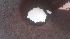 Pudim de pão de chocolate