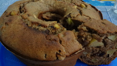 Bolo de frutas sem açúcar