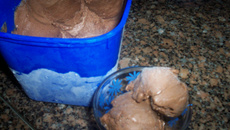 Sorvete de chocolate