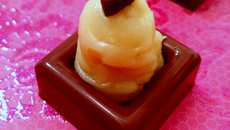 Doce de amêndoas com chocolate