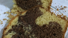 Bolo fofinho mesclado