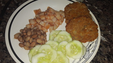 Hambúrguer de aveia da Camila 