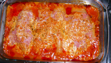 Enroladinho de cabelo de anjo e passas