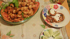 Filé de peixe empanado