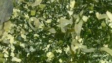 Couve refogada com ovo