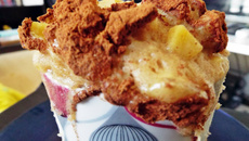 Bolo de caneca sabor banana