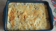 Torta rápida de abobrinha e carne moída