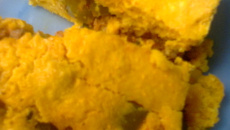 Bolo salgado com recheio de carne moída