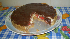 Torta de morango com chocolate