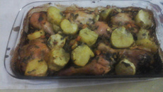 Frango com batata doce